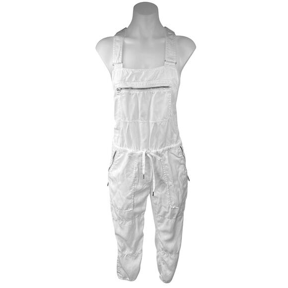Aritzia Wilfred Valletta White Sleeveless Overalls  Romper Jumpsuit Size XXS - Picture 10 of 10